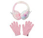 Unicorn Tiedye Earmuffs and Glove Set, PINK, large image number 0