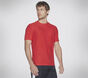 GO DRI All Day Solid Tee, SILBER / ROT, large image number 0