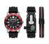 Red & Black Sport Watch Gift Set, SCHWARZ, swatch