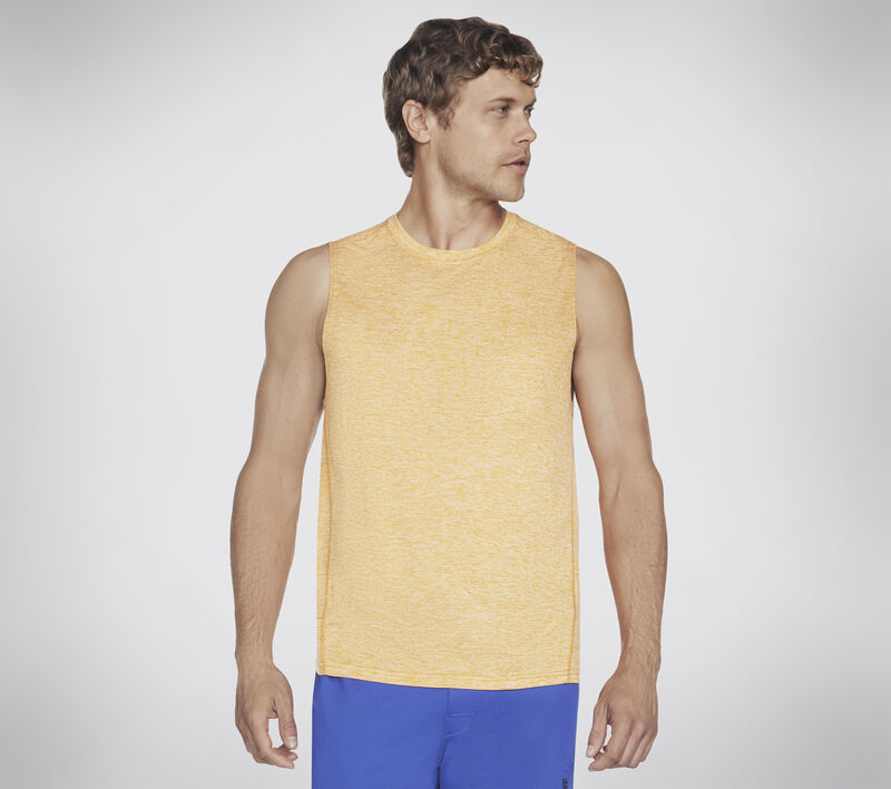 GO DRI Charge Muscle Tank, ORANGE / YELLOW, largeimage number 0
