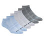 6 Pack Low Cut Non Terry Socks, BLUE, large image number 0