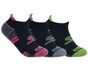 3 Pack GOdri Heathered Performance Socks, BLACK, large image number 0