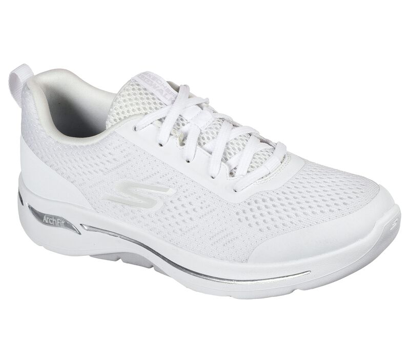 Skechers GOwalk Arch Fit - Motion Breeze, WEISS / SILBER, largeimage number 0