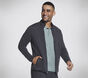 The Hoodless Hoodie Ottoman Jacket, BLACK / CHARCOAL, large image number 2