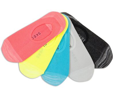 5 Pack Neon Liner Socks