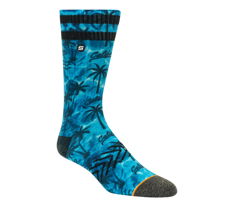 1 Pack Palm Pool Socks, BLUE, largeimage number 0