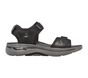 Skechers GOwalk Arch Fit Sandal, BLACK / CHARCOAL, large image number 4