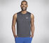 GO DRI Charge Muscle Tank, BLACK / CHARCOAL, swatch