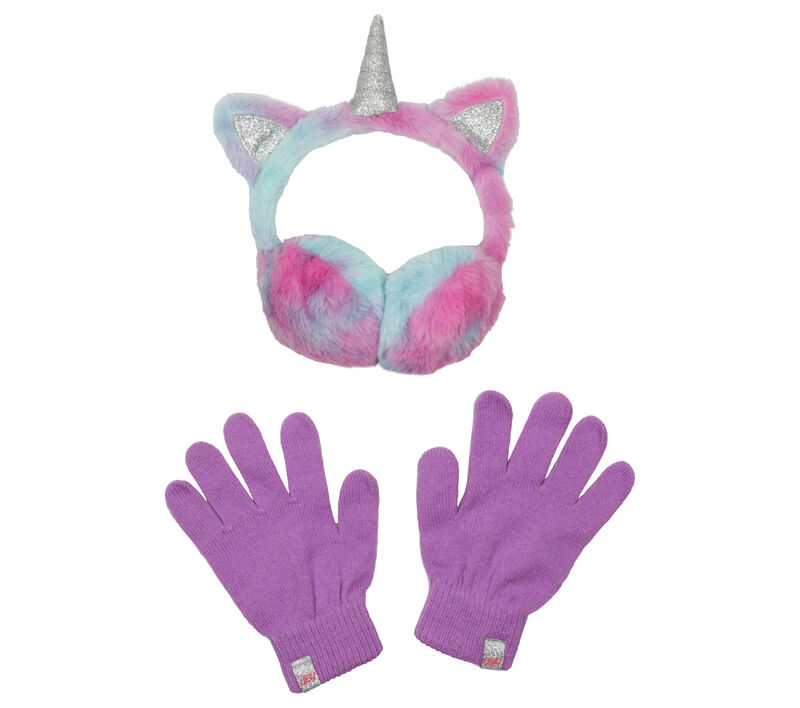 Unicorn Earmuffs and Gloves Set, PURPLE / MULTI, largeimage number 0
