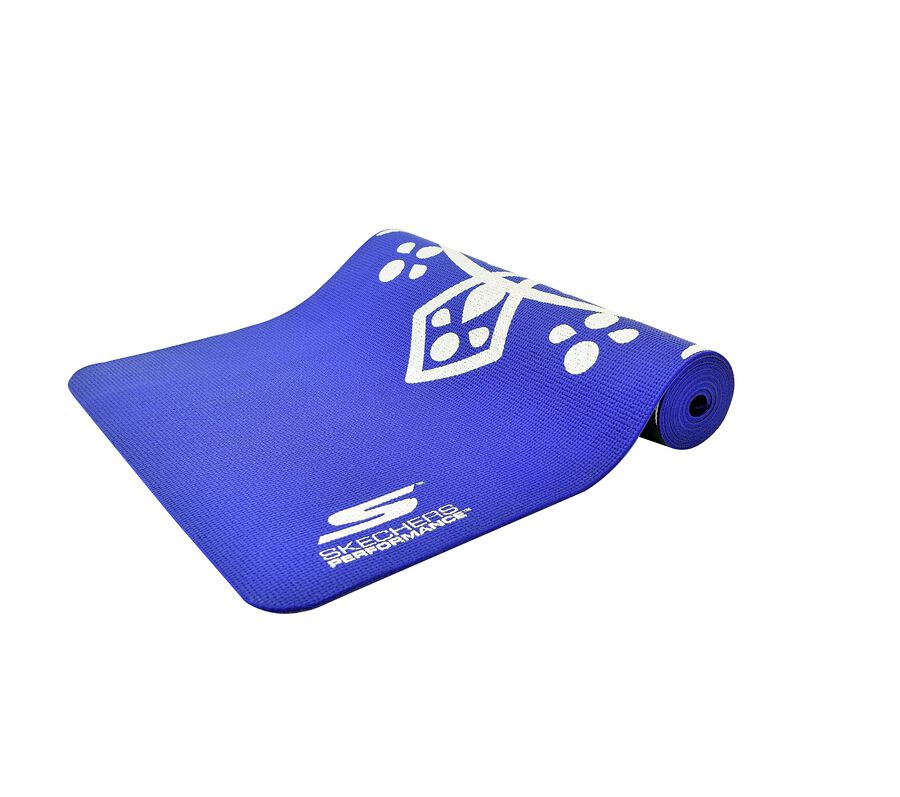 Fitness Yoga Mat PVC, BLUE, largeimage number 0