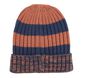 Marled Stripe Beanie Hat, BROWN, large image number 1