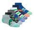 Dino Stripe Socks - 6 Pack, MULTI, swatch