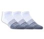 3 Pack Diamond Arch Socks, WHITE / BLACK, large image number 0