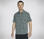 The GO WALK Air Printed Short Sleeve Shirt, GRAU / NATUR, large image number 0