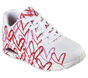 Skechers x JGoldcrown: Uno - Spread the Love, WHITE / RED / PINK, large image number 4