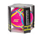Hex Multi Wide Stripe Size 5 Soccer Ball, ROSA / BLAU, large image number 1