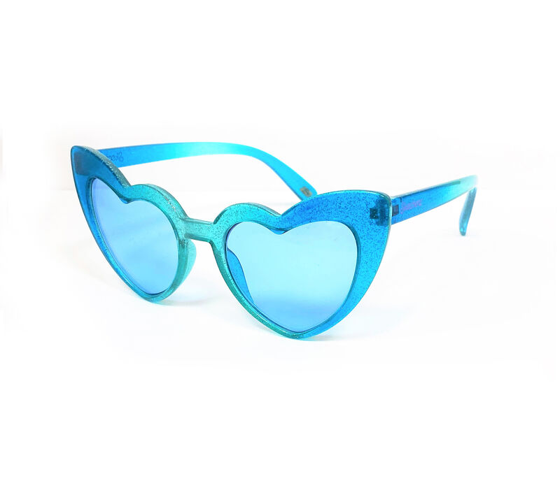 Modified Glitter Heart Plastic Front Sunglasses, MEHRFARBIG, largeimage number 0