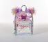Twinkle Toes: Mini Pom Pom Backpack, TRANSPARENT, swatch