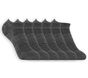 6 Pack Low Cut Half Terry Socks, GRAY, large image number 0