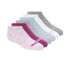 6 Pack No Show Cotton Socks, PINK, swatch