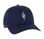 SKECHWEAVE Diamond Snapback Hat, MARINE, large image number 3
