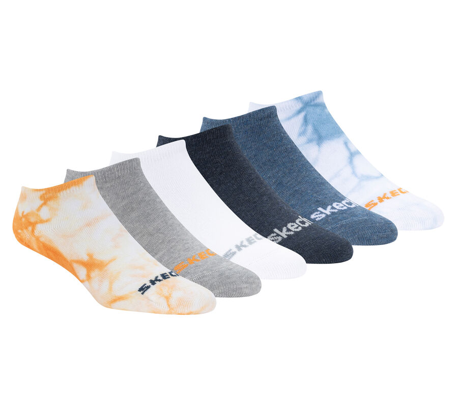 Cotton Tie-Dye No-Show Socks - 6 Pack, MEHRFARBIG, largeimage number 0