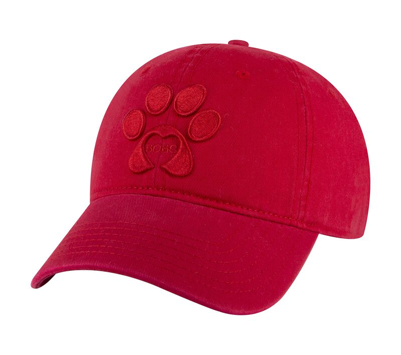 BOBS Apparel Garment Washed Dad Hat, RED, largeimage number 0