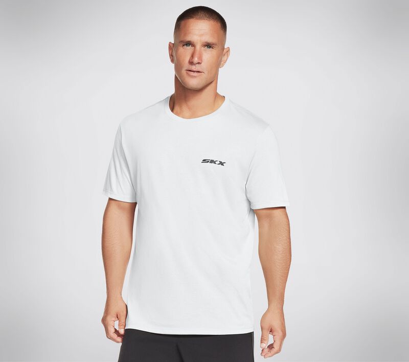 Skechers Apparel DRI-RELEASE SKX Tee Shirt, WHITE, largeimage number 0