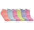 6 Pack Low Cut Color Stripe Socks, MEHRFARBIG, swatch