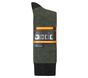 Wool Blend Work Crew Socks - 3 Pack, CHARCOAL / GREEN, large image number 1