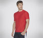 GO DRI All Day Solid Tee, SILBER / ROT, large image number 2