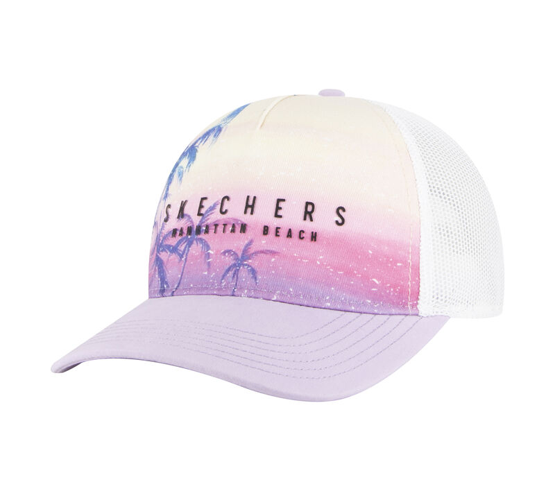 Skechers Palm City Trucker Hat, VIOLETT, largeimage number 0