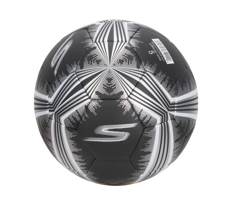 Hex Metallic Mini Stripe Size 5 Soccer Ball, BLACK, largeimage number 0