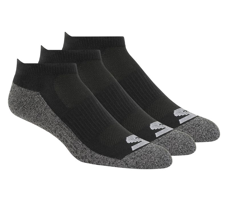3 Pack Low Cut Grip Socks, SCHWARZ, largeimage number 0