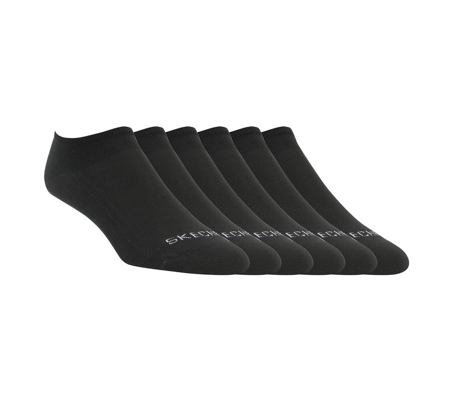 6 Pack Color Liner Socks, SCHWARZ, largeimage number 0