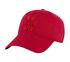 Paw Print Twill Washed Hat, ROT, swatch