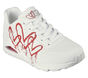 Skechers x JGoldcrown: Uno - Dripping In Love, WHITE / RED, large image number 4