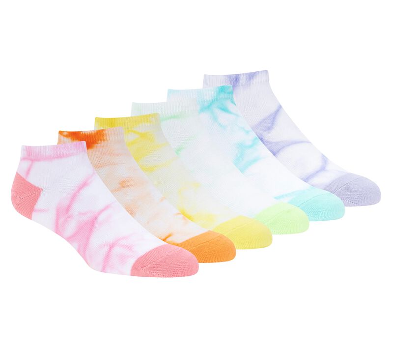 Tie-Dye Pastel Socks - 6 Pack, MEHRFARBIG, largeimage number 0