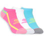 3 Pack Extended Terry Ankle Sport Socks, ROSA / BLAU, large image number 0