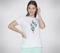 Butterfly Shadow Diamond Tee, WHITE, large image number 0