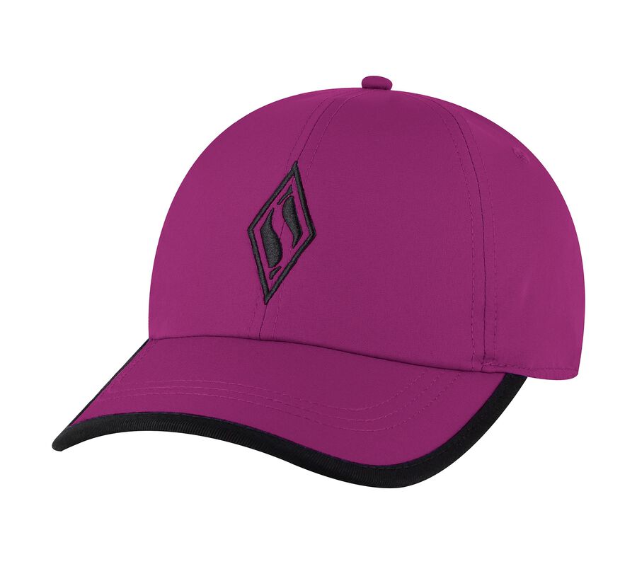 Skechweave Diamond Colorblock Hat, VIOLETT / NEON ROSA, largeimage number 0