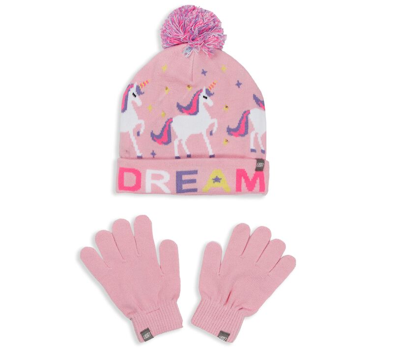 Dream Unicorn Light-Up Hat and Gloves Set, PINK, largeimage number 0