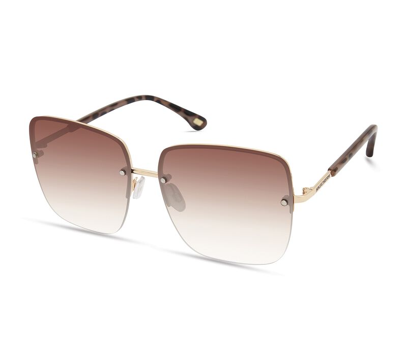 Oversized Square Sunglasses, GOLD, largeimage number 0