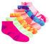 6 Pack Tie Dye Sport Fashion Socks, MEHRFARBIG, swatch