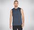 Skechers Apparel On the Road Muscle Tank, BLUE  /  GRAY, swatch