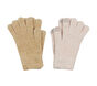 2 Pack Feather Yarn Gloves, PINK / TAN, large image number 0