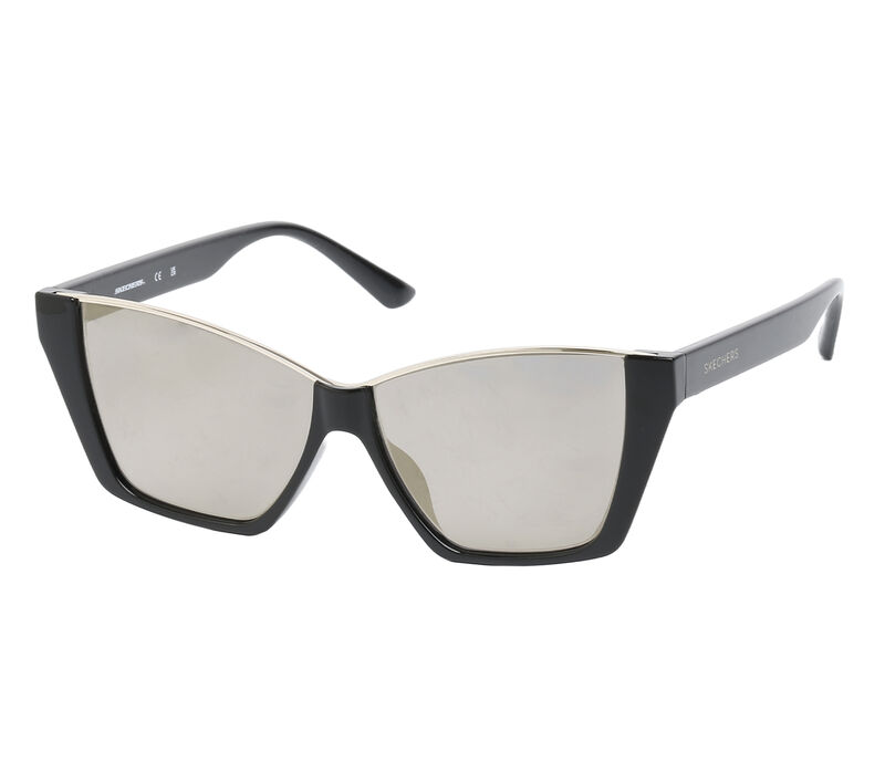 Cat Eye Sunglasses, SCHWARZ / GELT, largeimage number 0