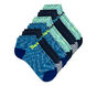 6 Pack Space Dye Low Cut Socks, BLUE  /  GRAY, large image number 2