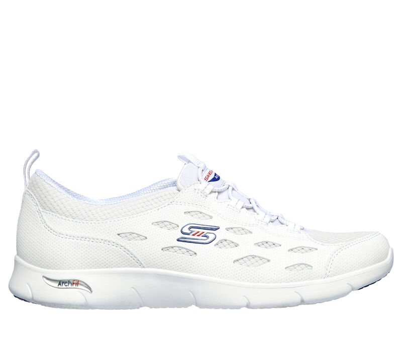 Skechers Arch Fit Refine, WHITE / NAVY, largeimage number 0
