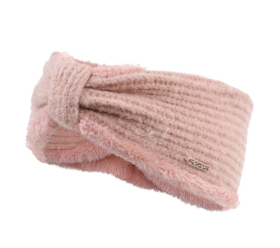 Ribbed Bow Headwrap, ROSA, largeimage number 0
